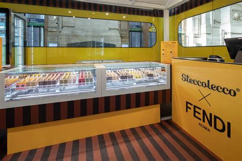 Fendi ice cream in Milan's Central Station 